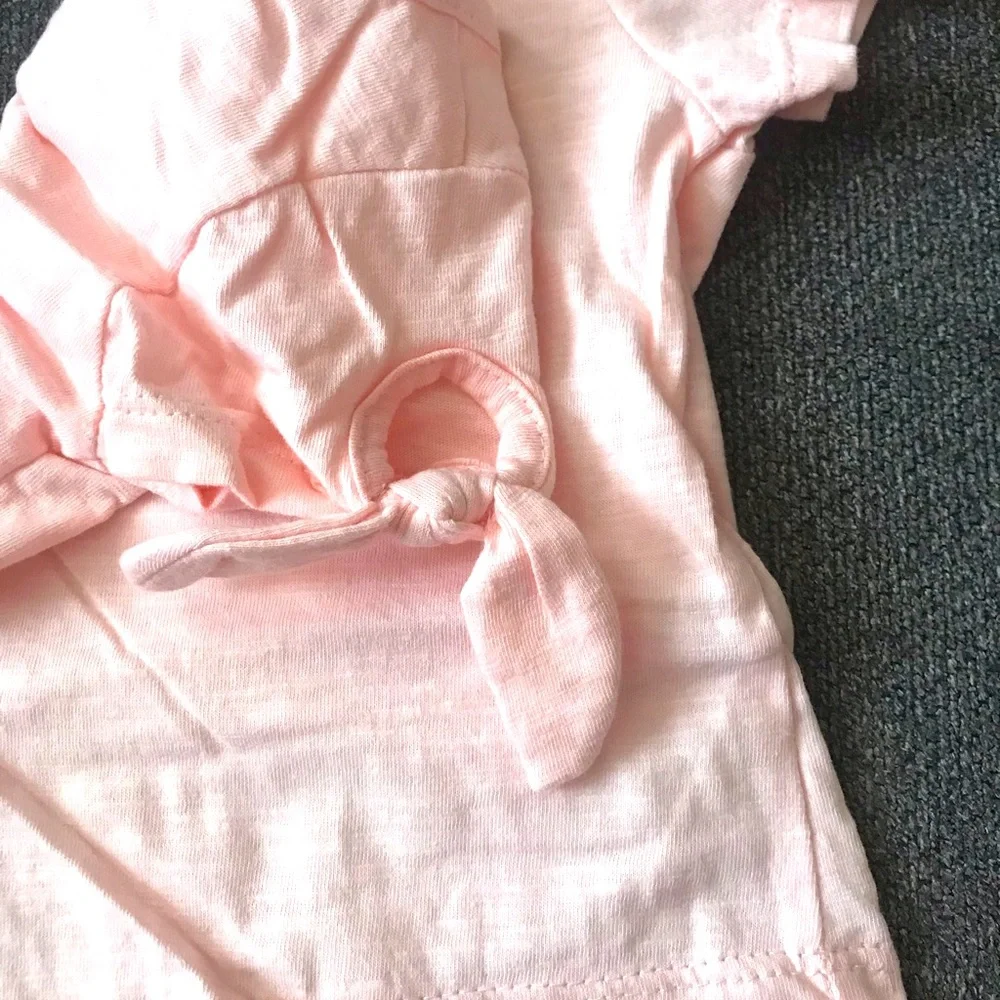 Nannette Kids Olive Shortalls and Pink Tee 12 months